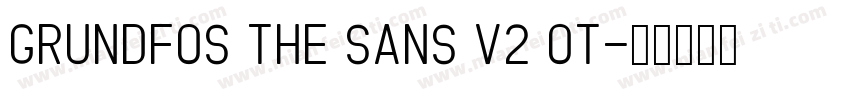 Grundfos The Sans V2 OT字体转换